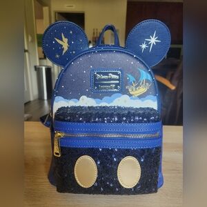 Loungefly Disney Parks Peter Pan's Flight Mini Backpack